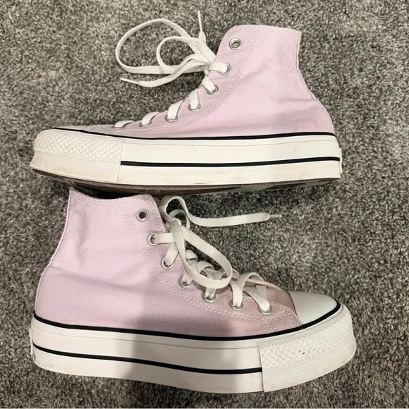 Classic High-Top Canvas Sneakers in Light purple - Women - Picture 2 of 6
